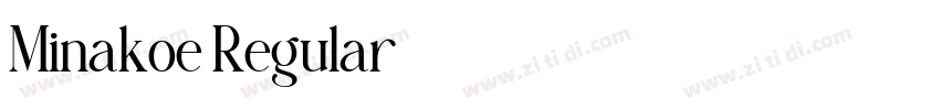 Minakoe Regular字体转换 Minakoe Regular字体转换